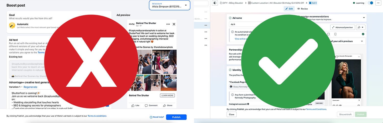 7 facebook ad mistakes photographers make