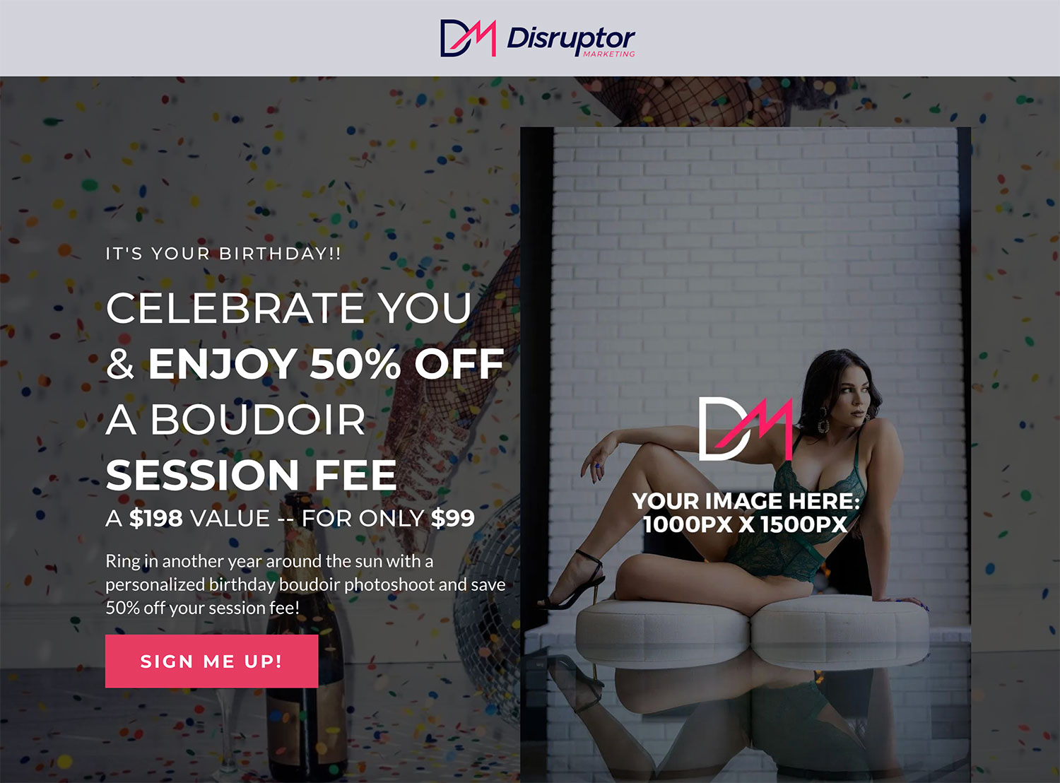 how to build a lead generation funnel for your photography business landing page